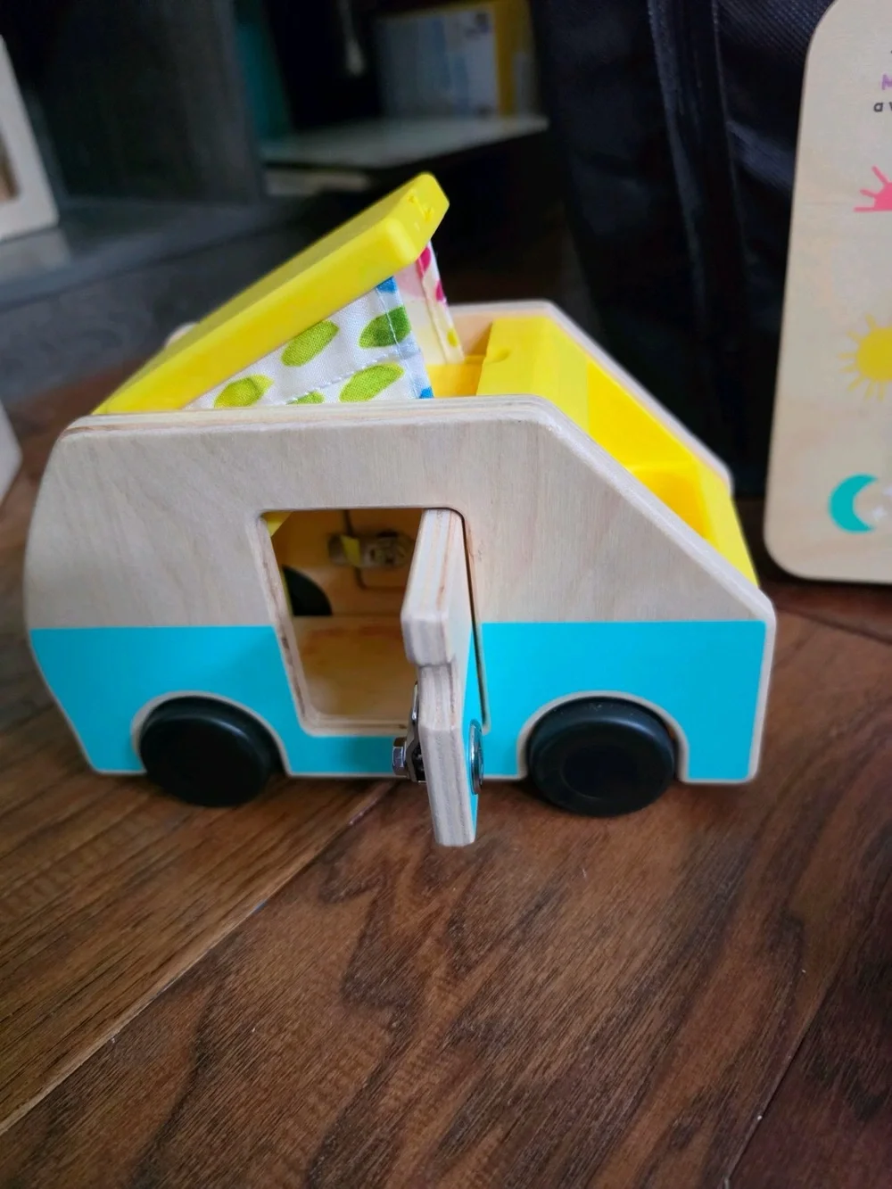 LOVEVERY Wooden Camper Van Toy